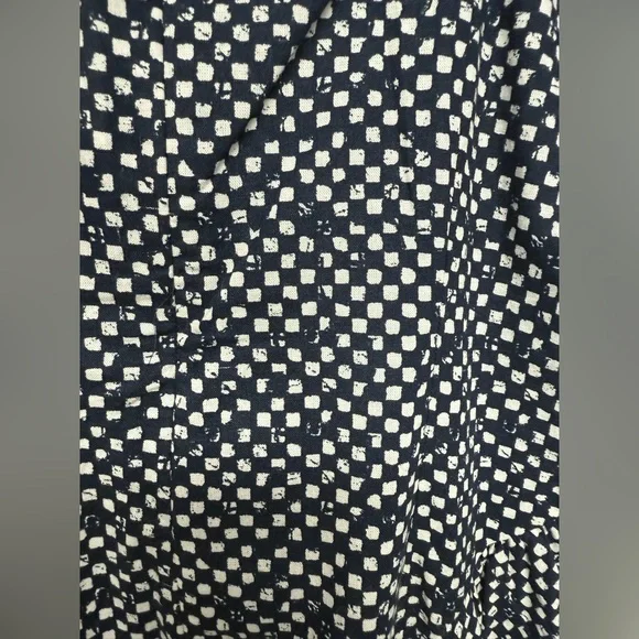 Madewell Navy and White boho cotton Midi Sundress 14 - Picture 4 of 14